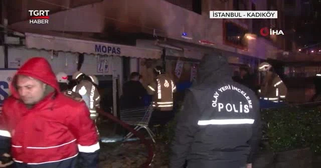 Markette yangın çıktı, panik yaşandı