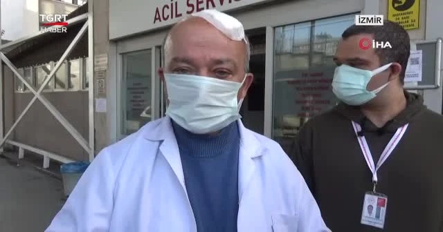 Maske uyarısı yapan doktora taşla saldırdı
