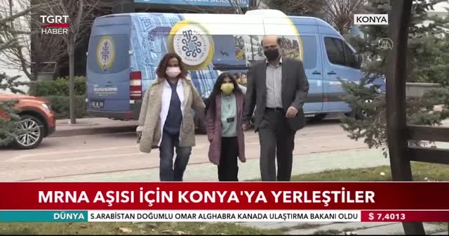 MRNA aşısı için Konya’ya yerleştiler