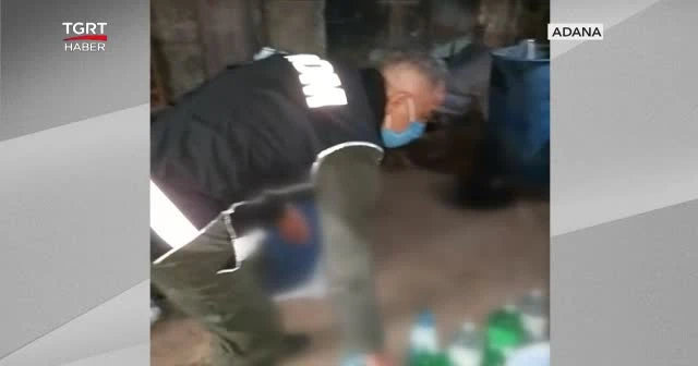 Sahte içkiler piyasa sürülemeden toplatıldı