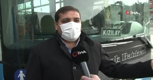 Saldırıya uğrayan Özel Halk Otobüsü şoförü İHA’ya konuştu