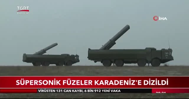 Süpersonik füzeler Karadeniz’e dizildi