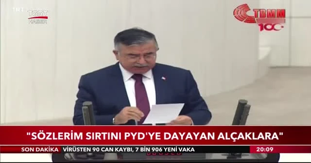 "Sözlerim sırtını PYD'ye dayayan alçaklara"