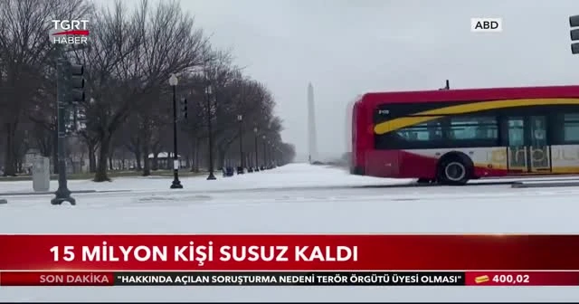 15 milyon kişi susuz kaldı