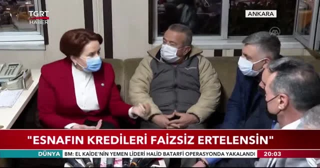 Akşener'den taksicilere sürpriz ziyaret
