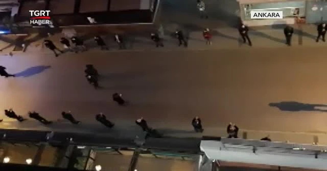 Ankaralı esnaftan "Buradayız" eylemi