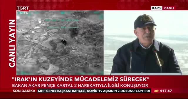 Bakan Akar: Diyalogdan, konuşmaktan ve siyasi sonuçlardan yanayız
