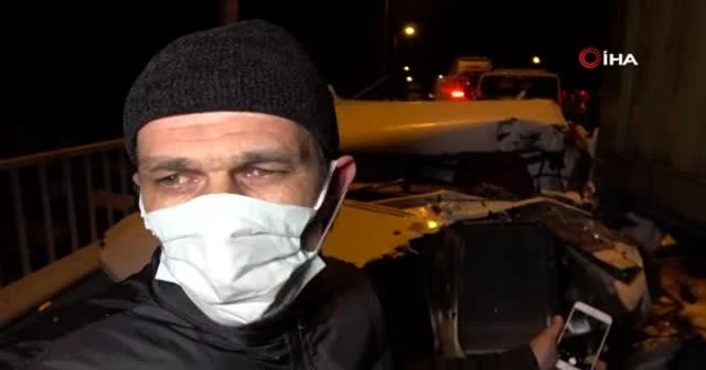 Buzdan kayan 15 araç birbirine girdi: 1'i ağır 4 yaralı