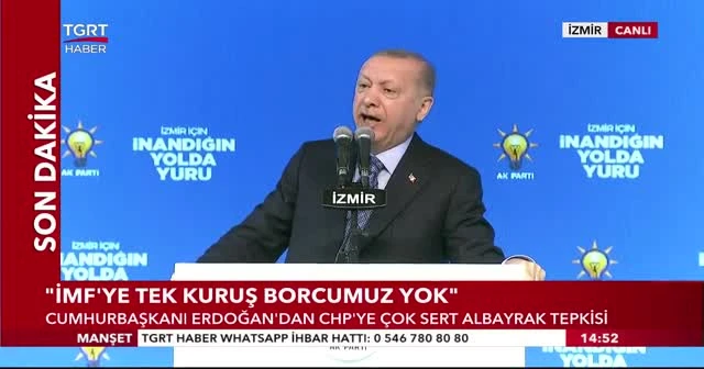 Cumhurbaşkanı Erdoğan: 95 milyar dolar döviz rezervimiz var