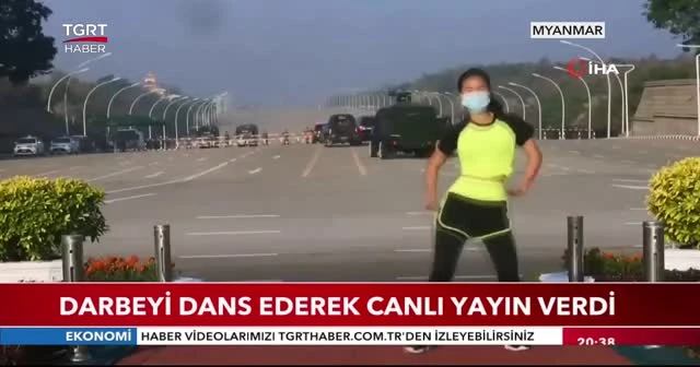 Darbeyi dans ederek canlı yayın verdi