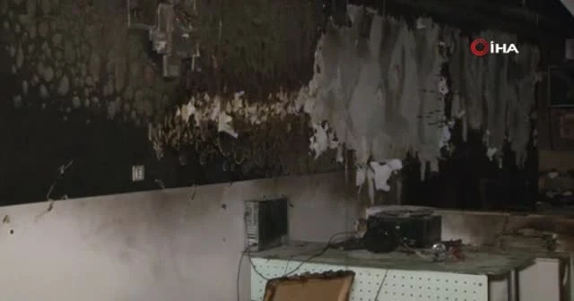 Dükkanını yakıp sahibine canlı canlı izleten şüpheli yakalandı