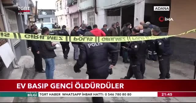 Ev basıp genci öldürdüler