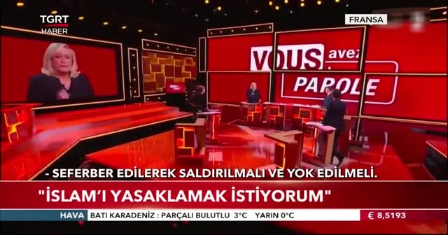 Fransız lider Le Pen: İslamı yasaklamak istiyorum