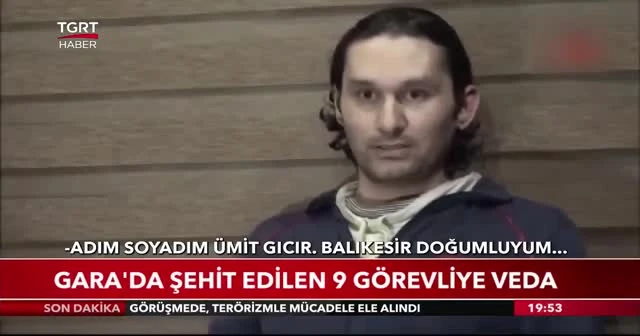 Gara'da şehit edilen 9 görevliye veda