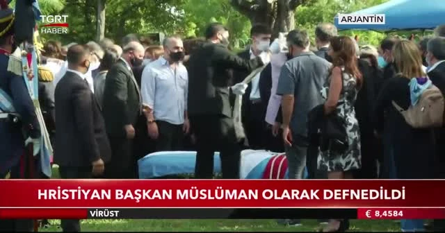 Hristiyan başkan Müslüman olarak defnedildi