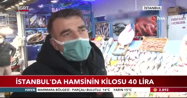 İstanbul'da hamsinin kilosu 40 lira