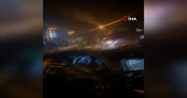 İstanbul trafiğinde havaya ateş açan maganda ve “makas” terörü kamerada