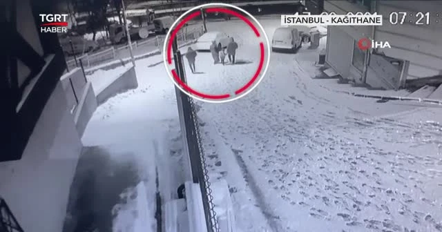 Karlı yokuşta facianın eşiğinden dönüldü