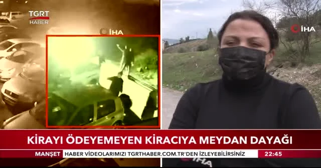 Kirayı ödeyemeyen kiracıya meydan dayağı
