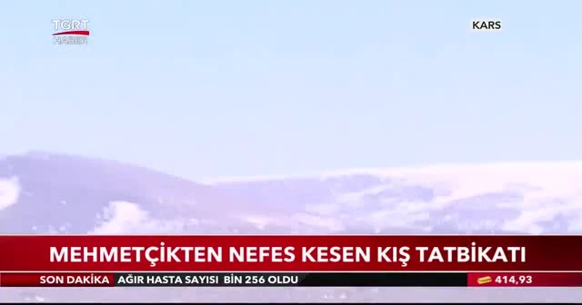Mehmetçikten nefes kesen kış tatbikatı