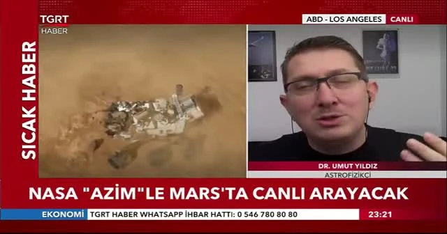 NASA "Azim" ile Mars'ta canlı arayacak
