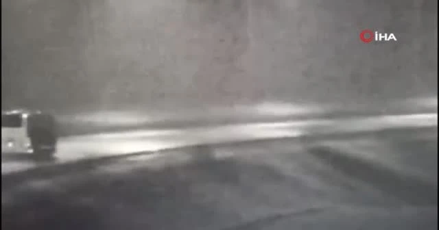 Otobandaki ters şerit faciası kamerada