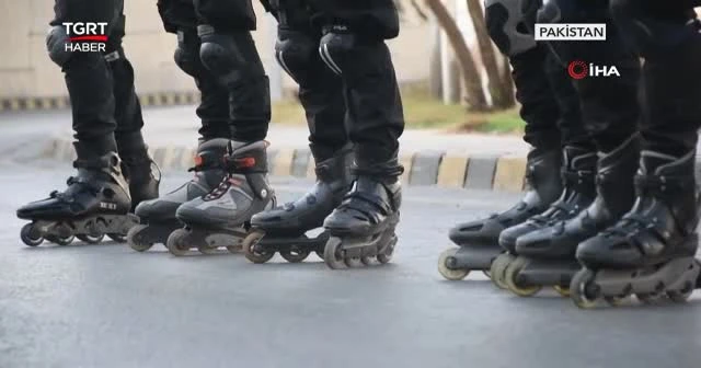 Suça karşı patenli polis ekibi