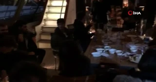 Yattaki doğum günü partisine baskın