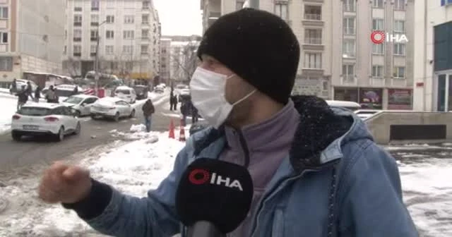 Yokuş aşağıya inen kamyonet kaymaya başladı sürücü direksiyondan atlayıp tutmaya çalıştı