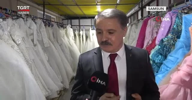 Bu ilçede gelinlik ve damatlık bedava