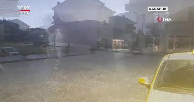 Cadde ve sokaklar beyaza büründü