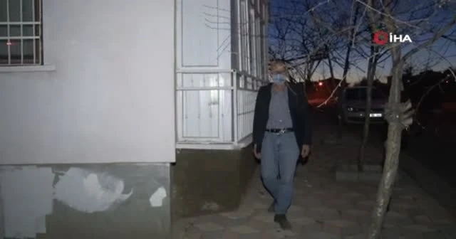 Hırsızın çaldığı televizyonla kaçma anları