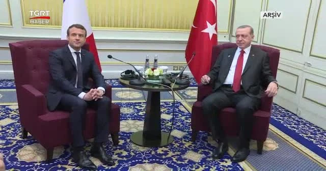 Cumhurbaşkanı Erdoğan, Macron ile görüştü
