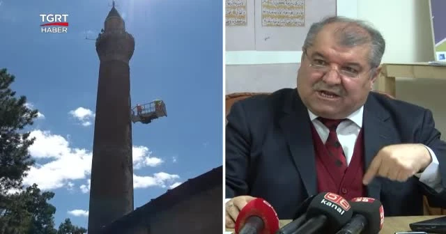 Eğik minarenin 13 metre temeli çıktı