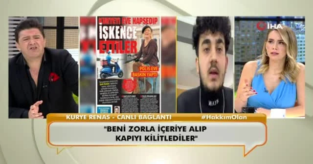 Evde alıkonduğu iddia edilen kurye konuştu