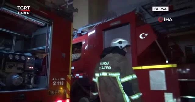 Felçli yaşlı kadın yangından kurtarıldı