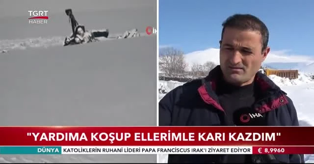 Helikopterin düştüğü yerde inceleme başladı