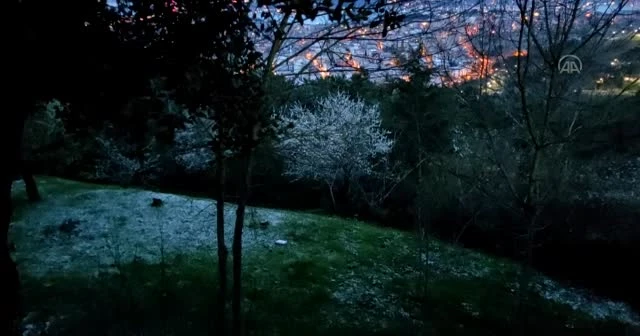 İstanbul'da kar ve dolu yağışı