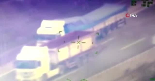 İstanbul polisinden helikopter destekli trafik denetimi