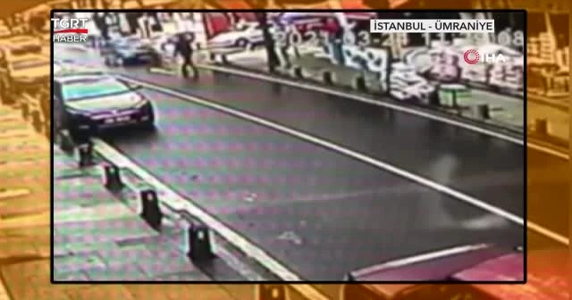 Kaput üstünde metrelerce sürüklendi