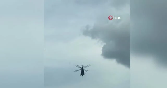 Polis helikopterini görüntüleyen sürücüye 315 lira ceza