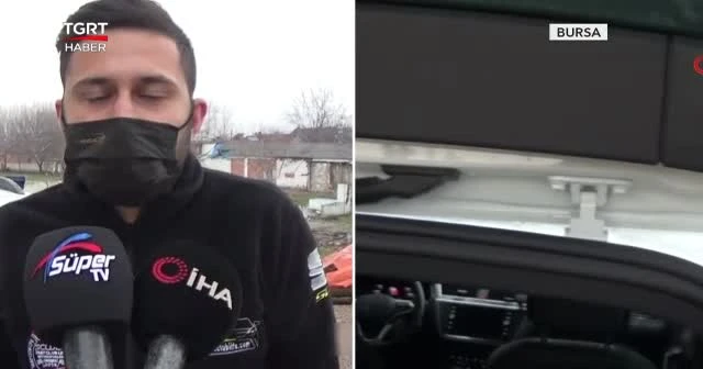 Sıfır aldığı aracı hasarlı çıktı