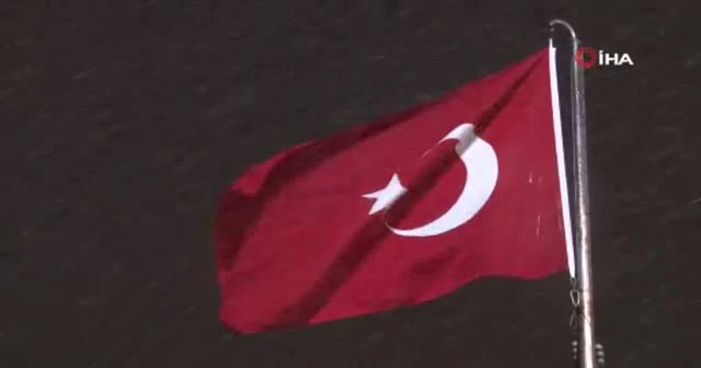 Taksim’de kar yağışı etkili oldu