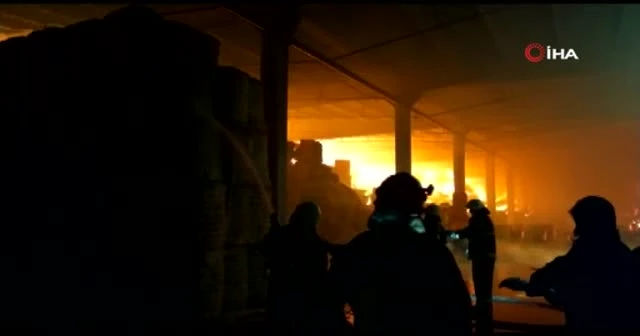 Tekstil fabrikasında yangın