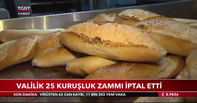 Valilik 25 kuruşluk zammı iptal etti