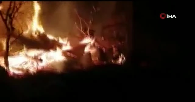 Artvin'de bu kez Ortaköy yanıyor