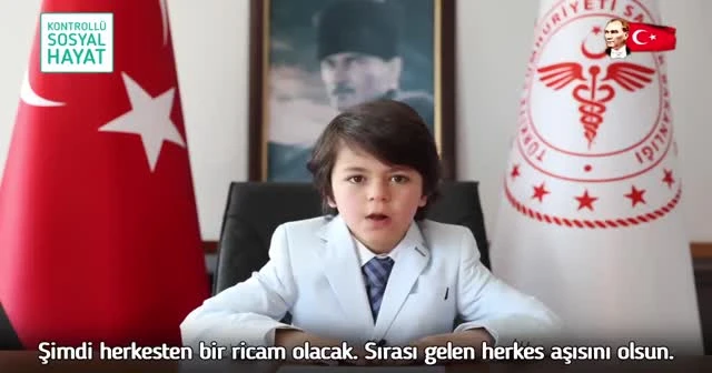 Küçük Sağlık Bakanı'ndan 23 Nisan paylaşımı