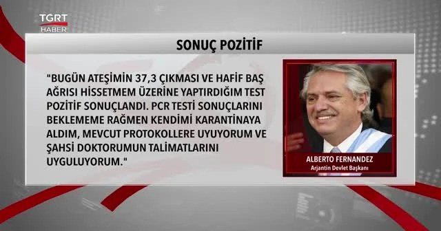 Devlet başkanı Kovid-19'a yakalandı