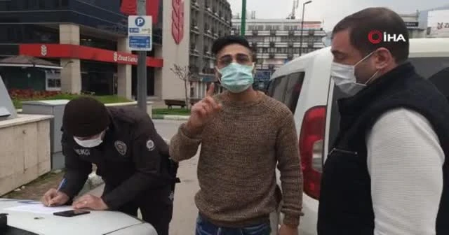 İzin belgesiz sokağa çıktı