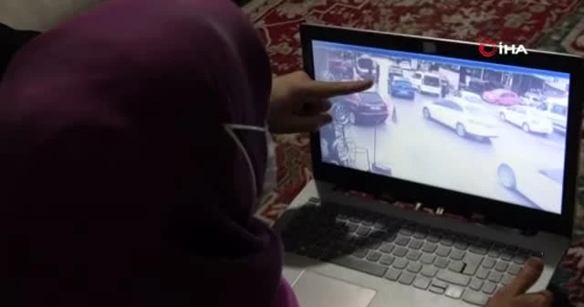 Kadın sürücü çalınan aracının peşinden metrelerce böyle koştu
